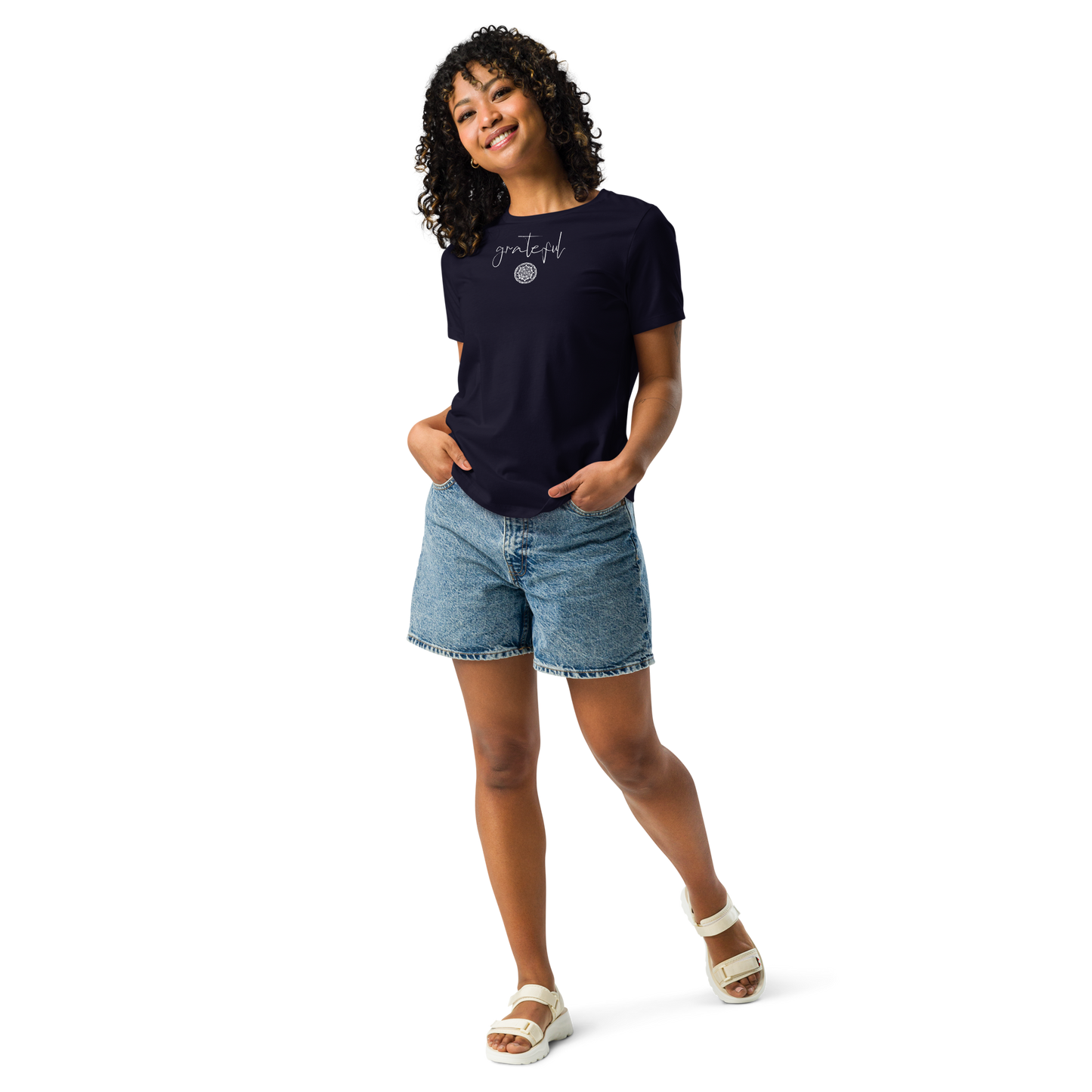 Gmoit mit Licht Grateful Damen-T-Shirt